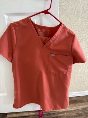 Figs Technical Collection Top in Burnt Orange